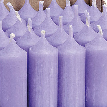 Stabkerze lavendel (4er Set)