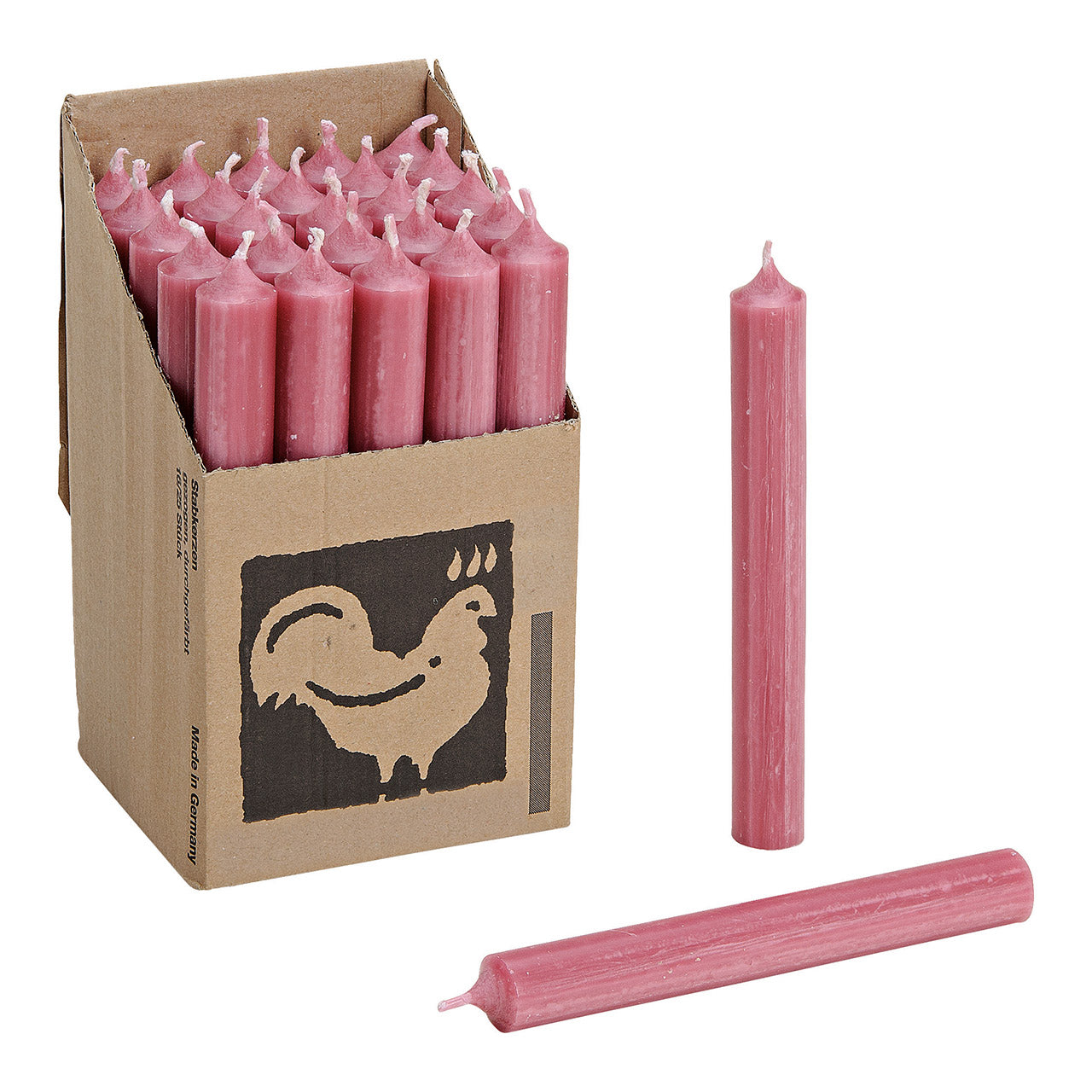 Stabkerze altrosa (4er Set)