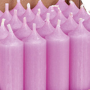 Stabkerze pastellila (4er Set)