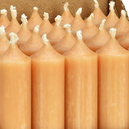 Stabkerze karamell gelb (4er Set)