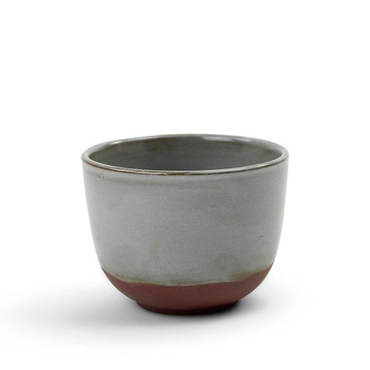 Becher Soft M cer red clay with grey glaze - Kinta