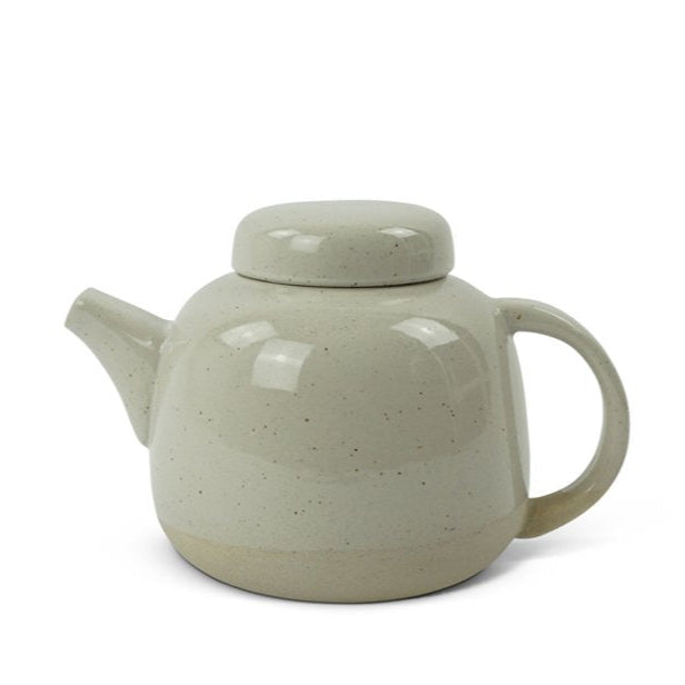 Teekanne Soft S 700 ml Cer weiße Glasur mit Punkten - Kinta