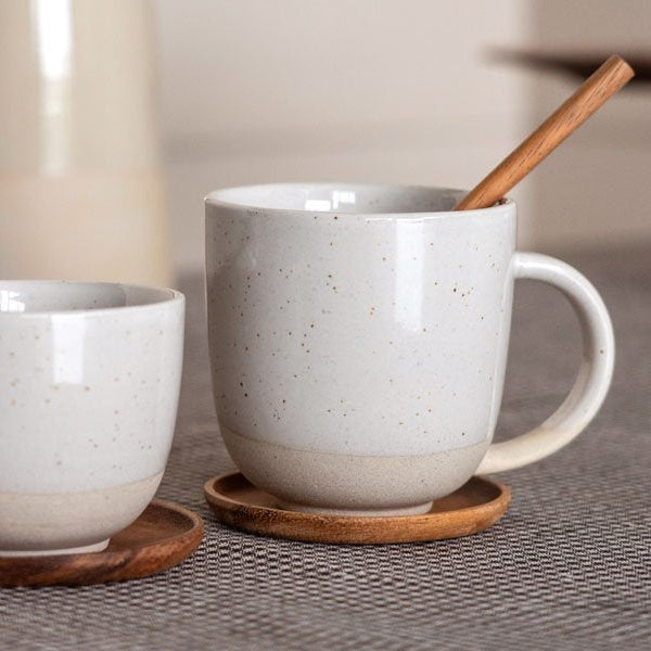 Becher Soft L car white lace with dots - Kinta