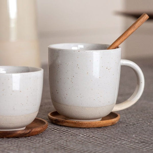 Becher Soft L car white lace with dots - Kinta