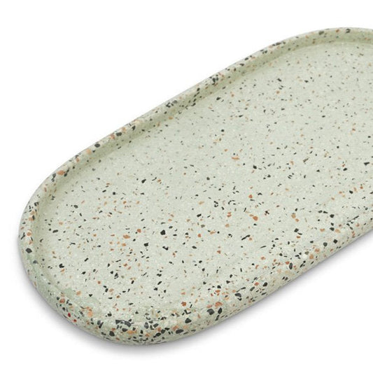 Tablett oval stonerazzo grün - Kinta