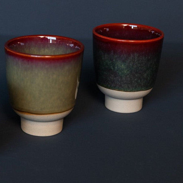 Becher Rutunda M dotted clay blood moon - Kinta
