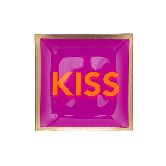 Love Plates S "Kiss" fuchsia - Giftcompany