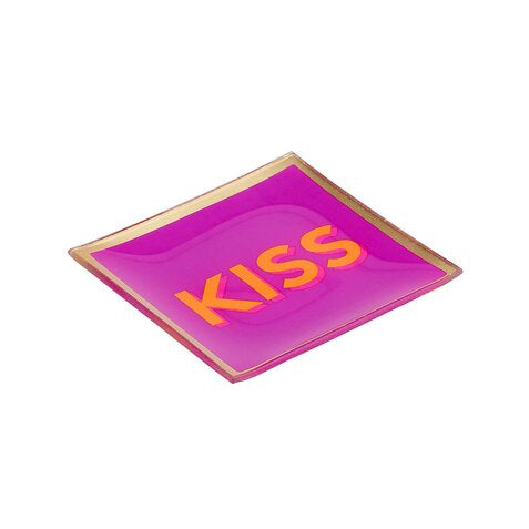 Love Plates S "Kiss" fuchsia - Giftcompany