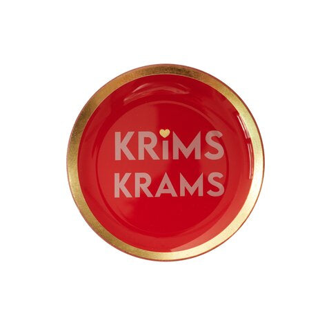 Love Plates M "Krims Krams" rot - Giftcompany