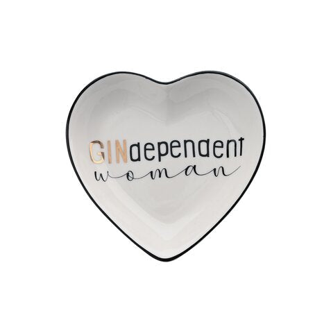 Love Plates "Gindependent Woman" weiß - Giftcompany