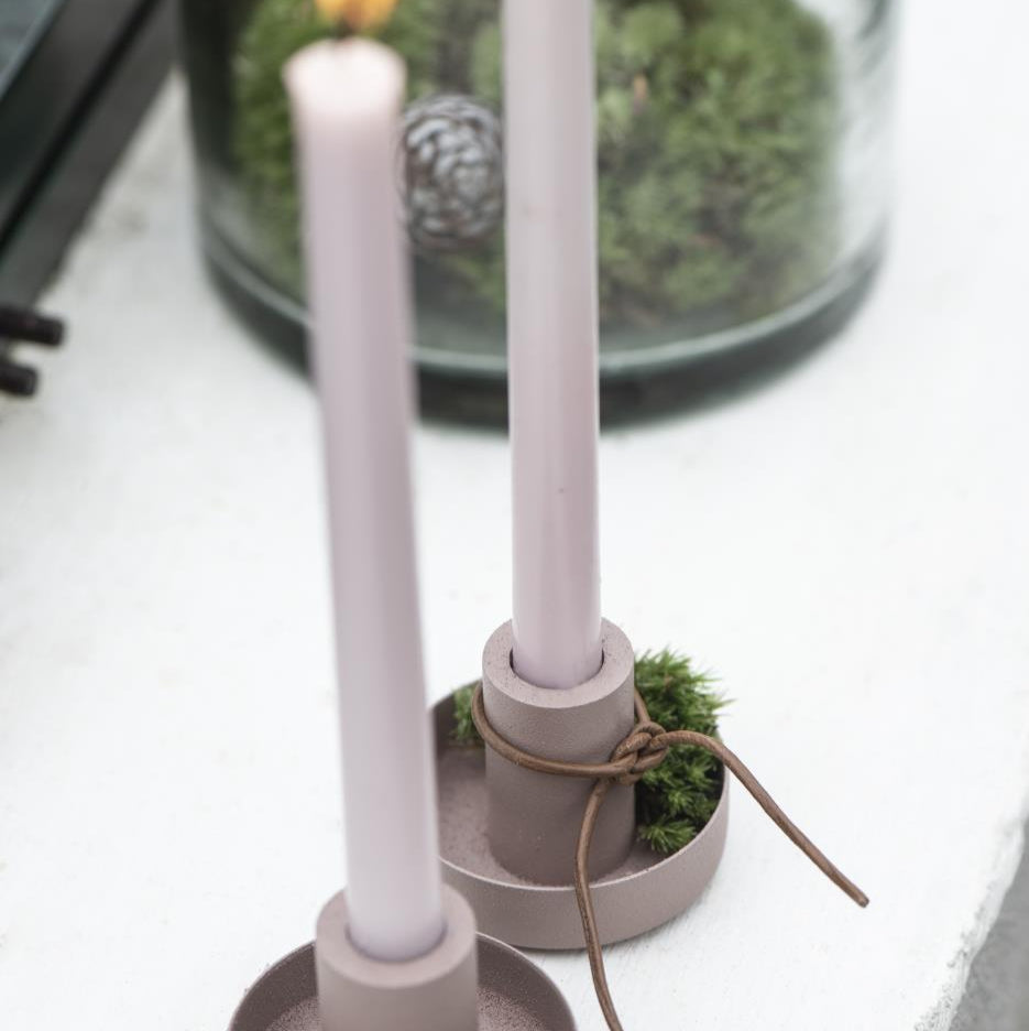 Dünne hohe Kerze malve 5er Set - Ib Laursen