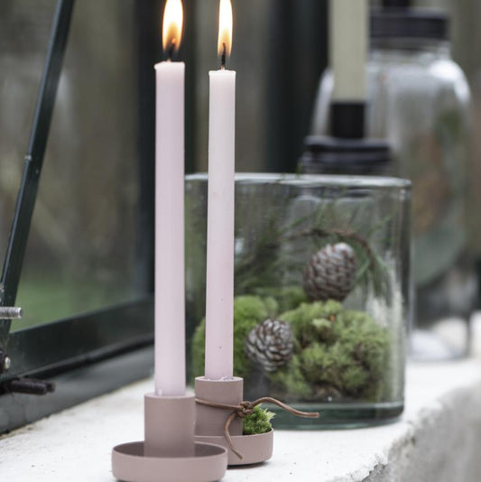 Dünne hohe Kerze malve 5er Set - Ib Laursen