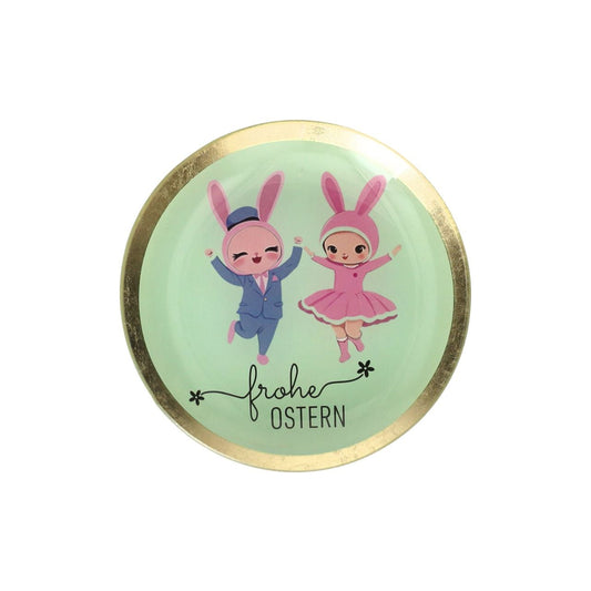 Love Plates M "Frohe Ostern" rund mint - Giftcompany