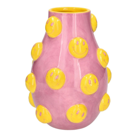 Artisan Vase Smile rosa/ gelb - Giftcompany