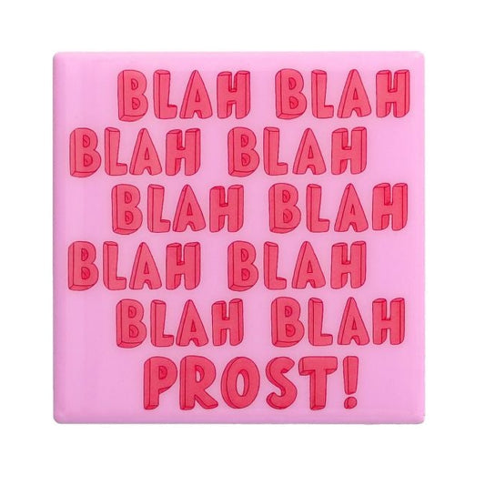 Love Tiles Untersetzer "Blah, blah, Prost" pink - Giftcompany