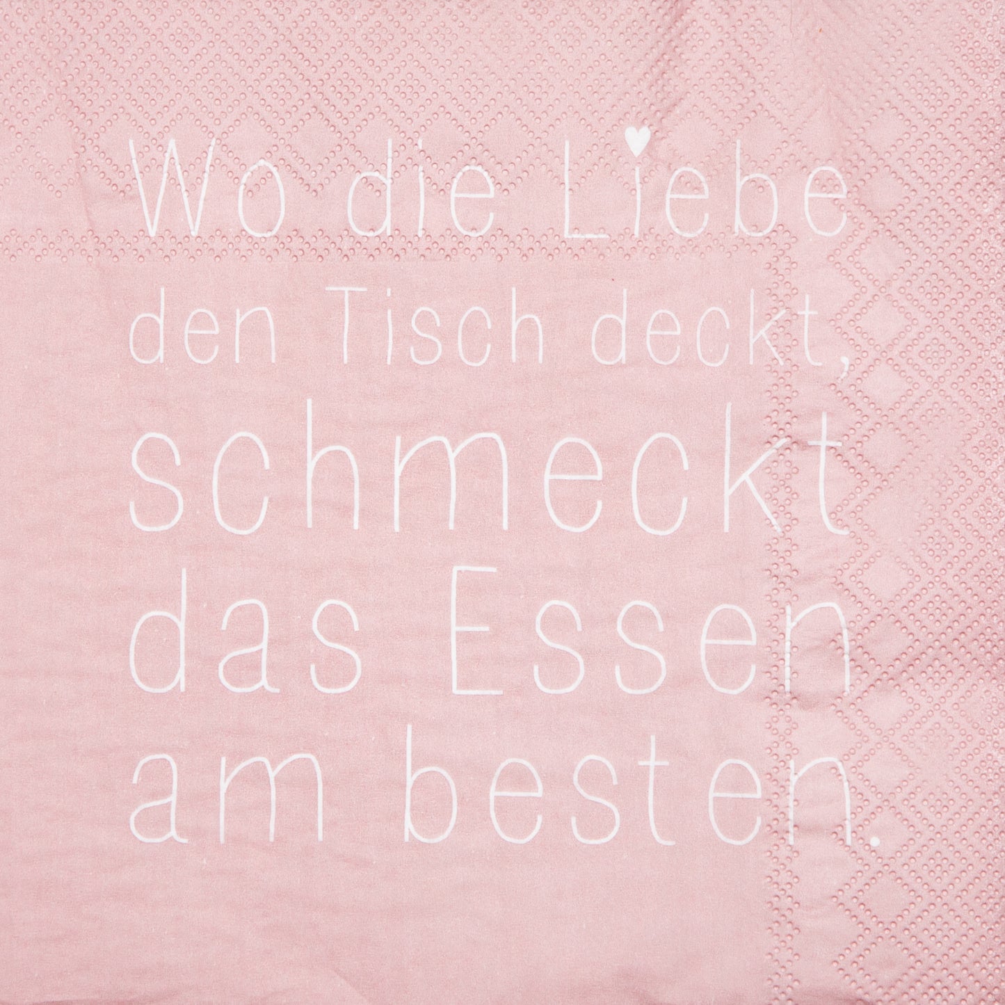 Serviette " Wo die Liebe den Tisch deckt..." - Räder