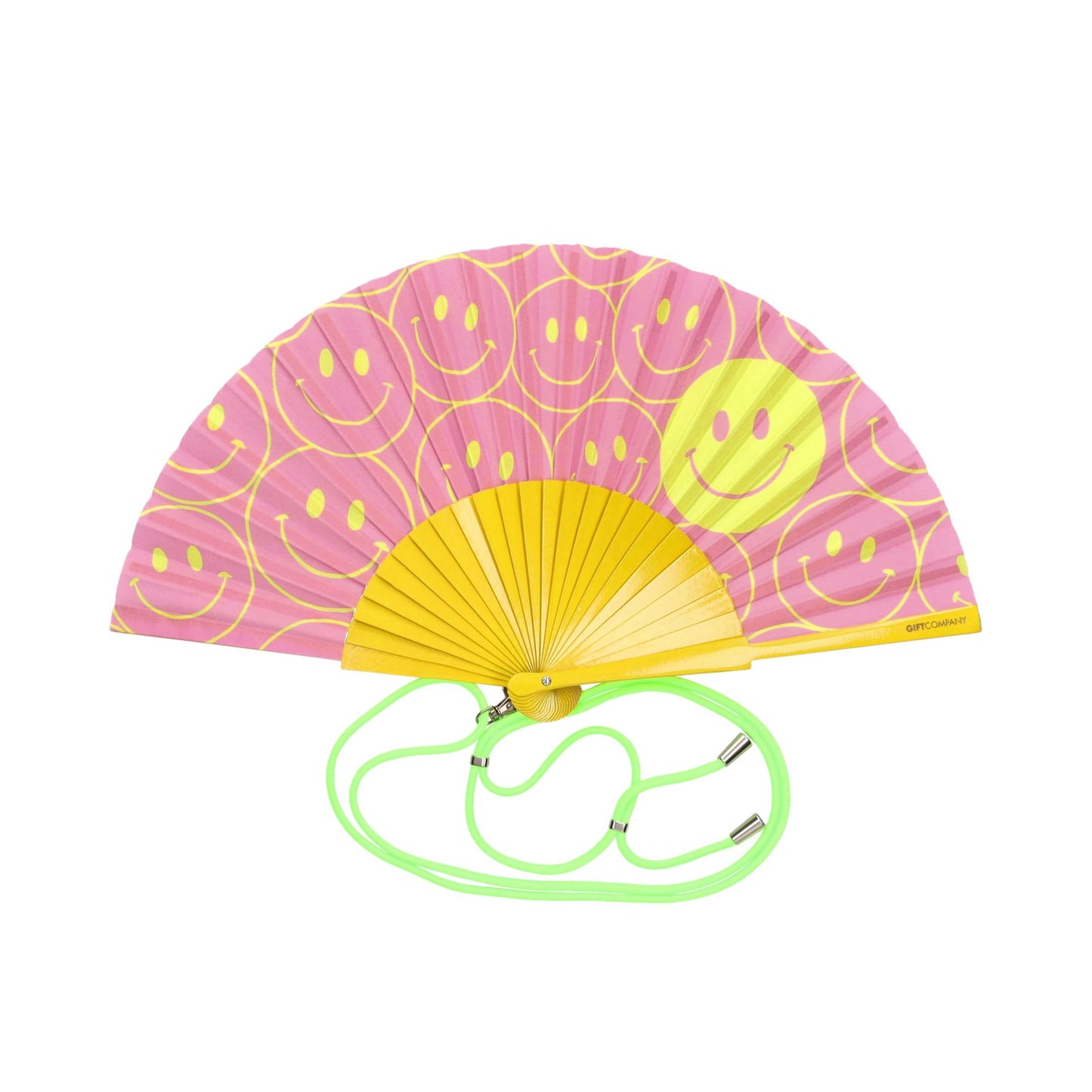 Fififan Fächer Smile rosa/gelb - Giftcompany