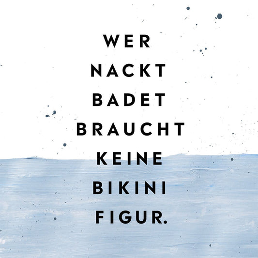 Serviette "Bikinifigur" - ppd