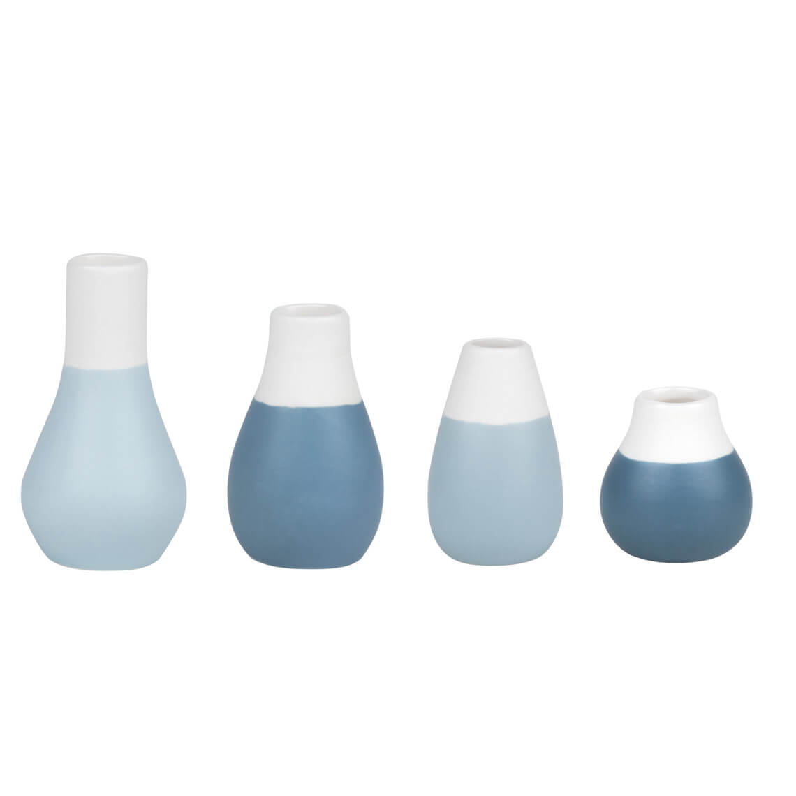 Mini Pastellvasen "Set aus 4" - Räder