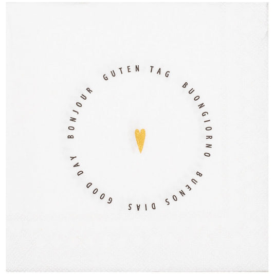 Cocktailservietten "Guten Tag" - Räder