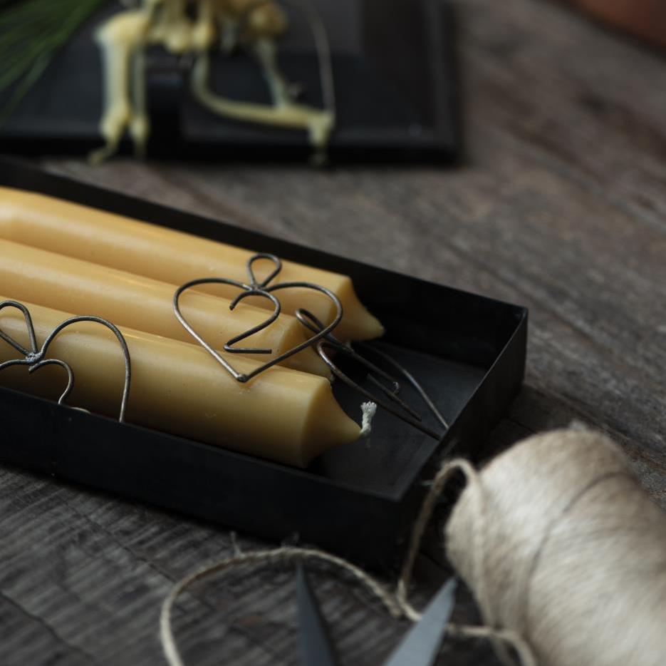 Stabkerze mustard 5er Set - Ib Laursen