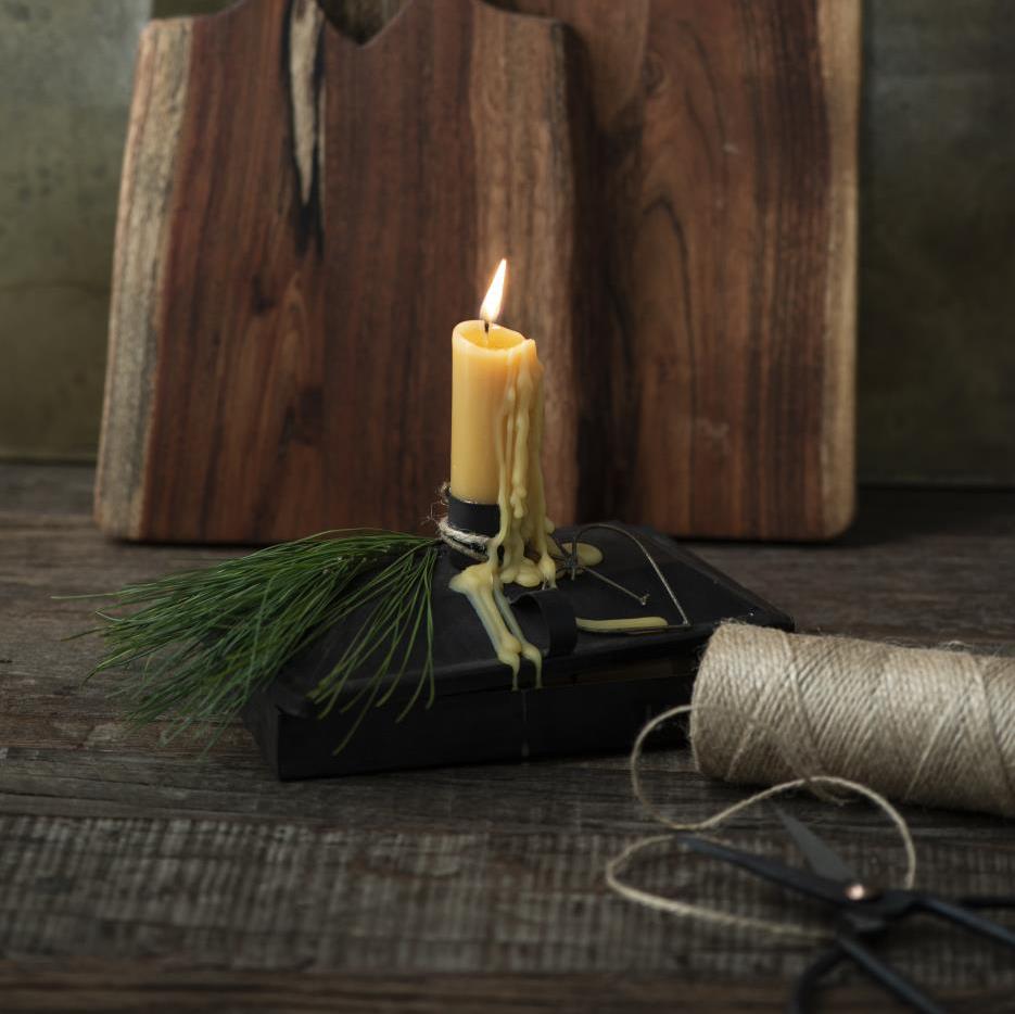 Stabkerze mustard 5er Set - Ib Laursen