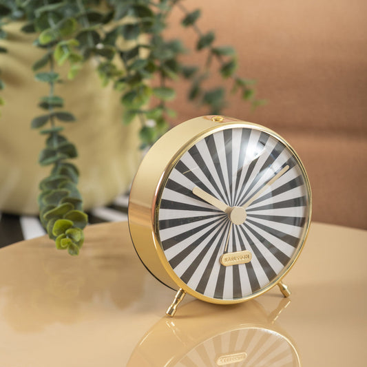 Wecker Candy Swirl schwarz/weiß - Karlsson