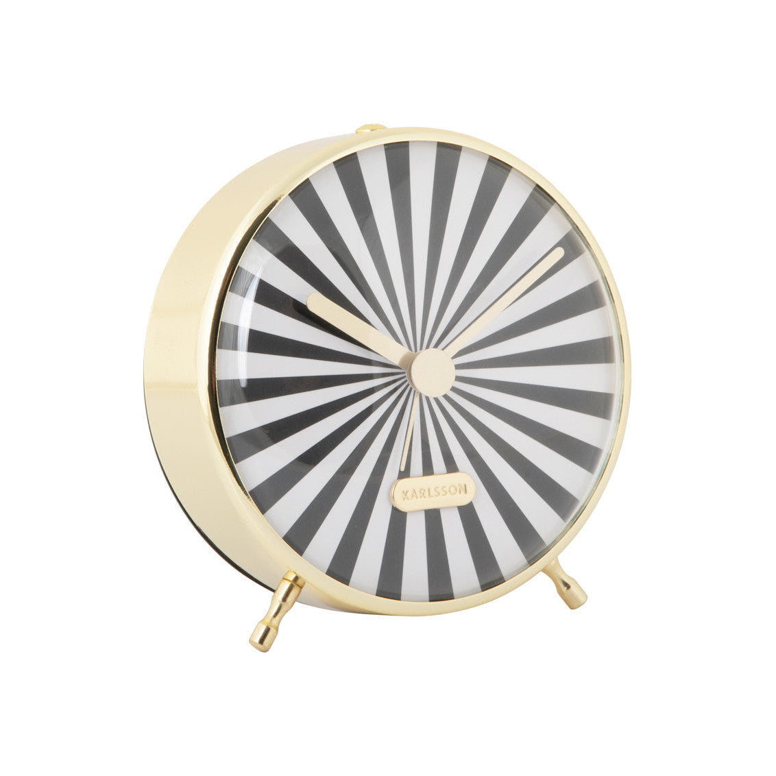 Wecker Candy Swirl schwarz/weiß - Karlsson