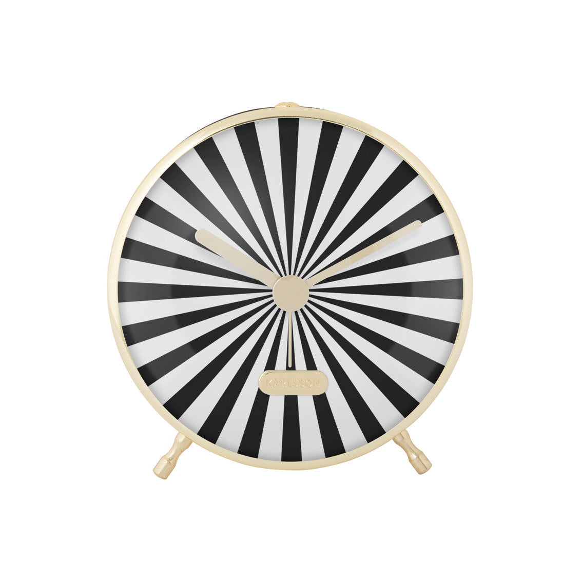 Wecker Candy Swirl schwarz/weiß - Karlsson