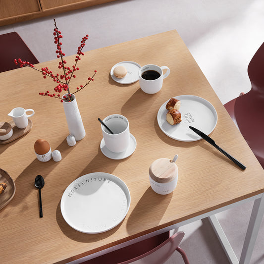 Guten Morgen Teller "Morgenstund hat gold im Mund" - Räder