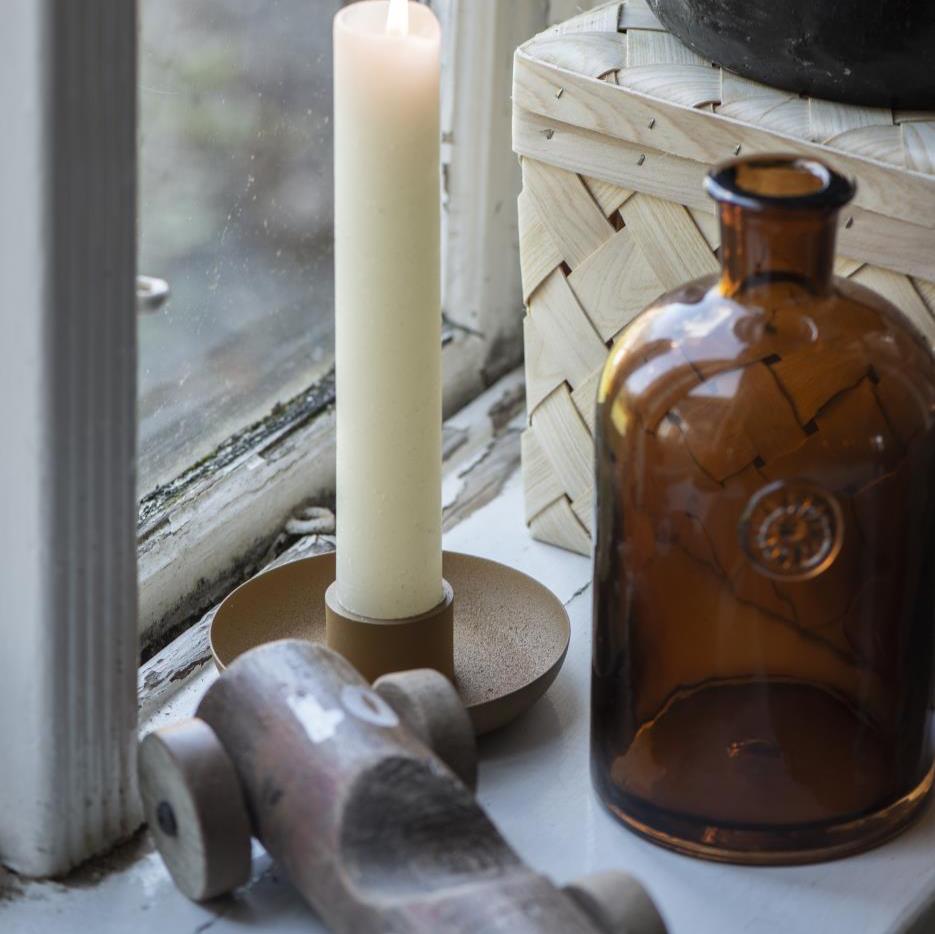 Kerzenhalter für XXL Stabkerze mustard - Ib Laursen