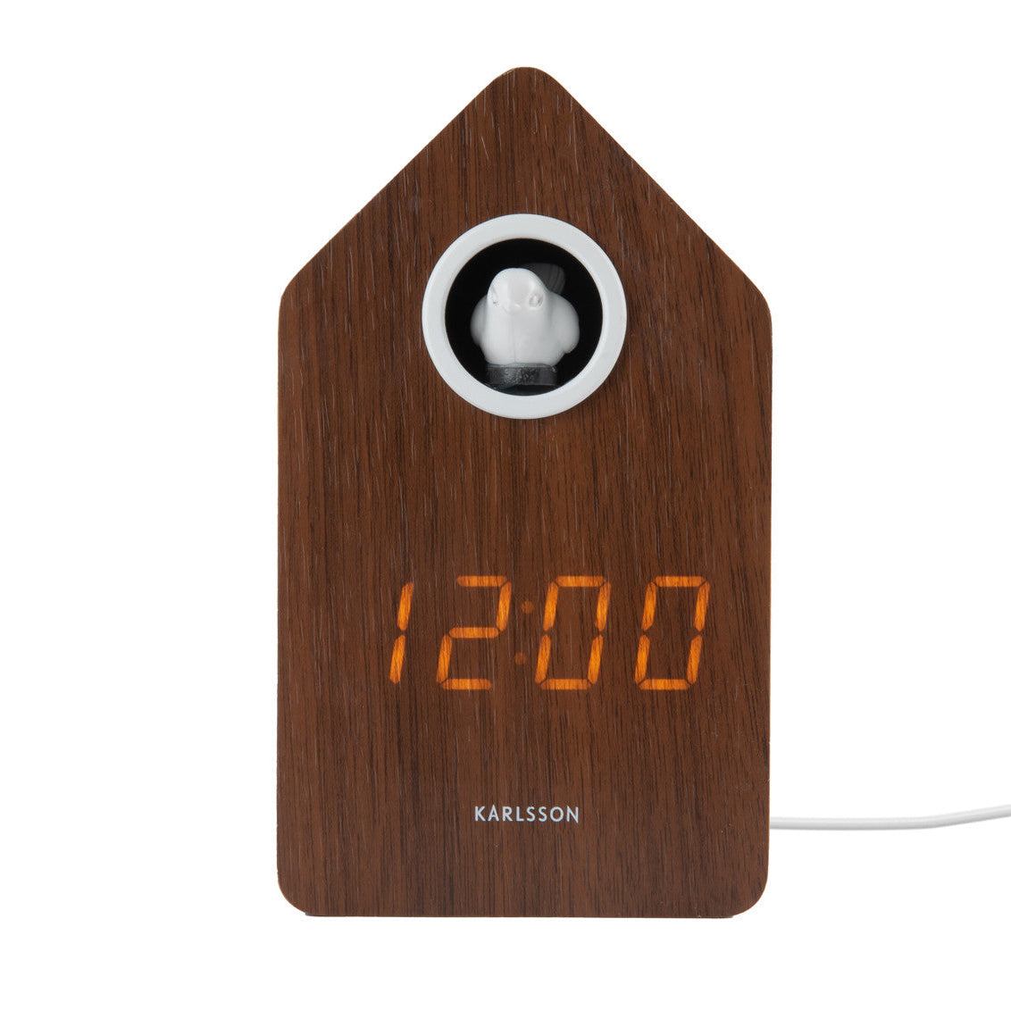 Wecker Cuckoo LED braun - Karlsson