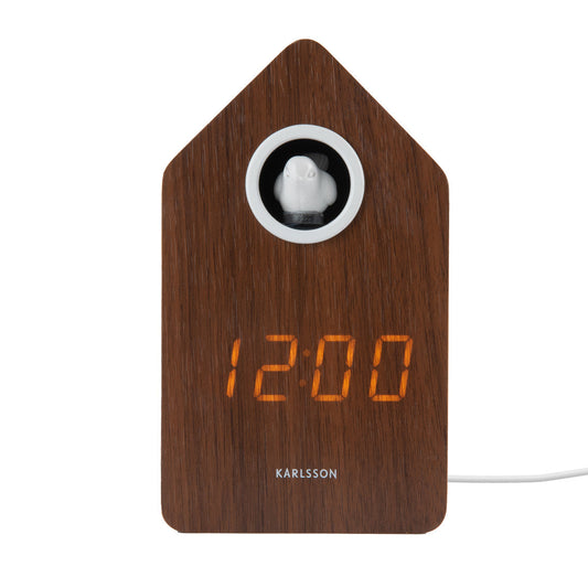 Wecker Cuckoo LED braun - Karlsson