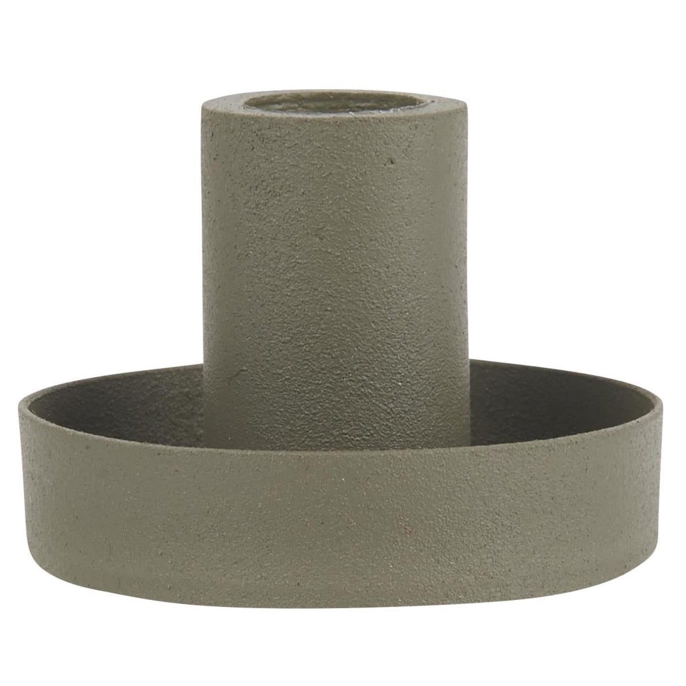 Kerzenhalter mini für Stabkerze staubig grün - Ib Laursen