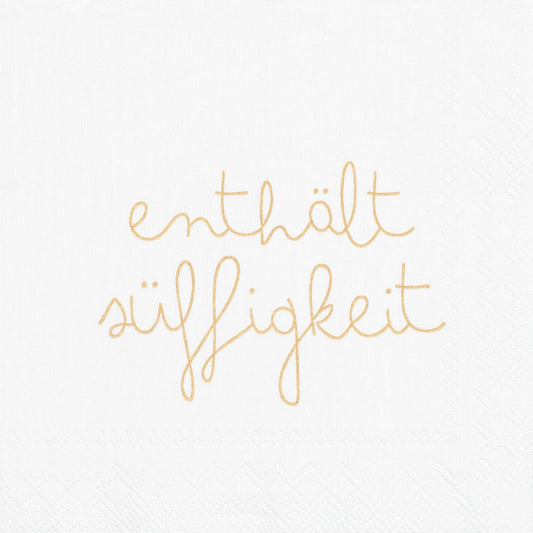 Cocktailservietten "Enthält Süffigkeit" - Räder