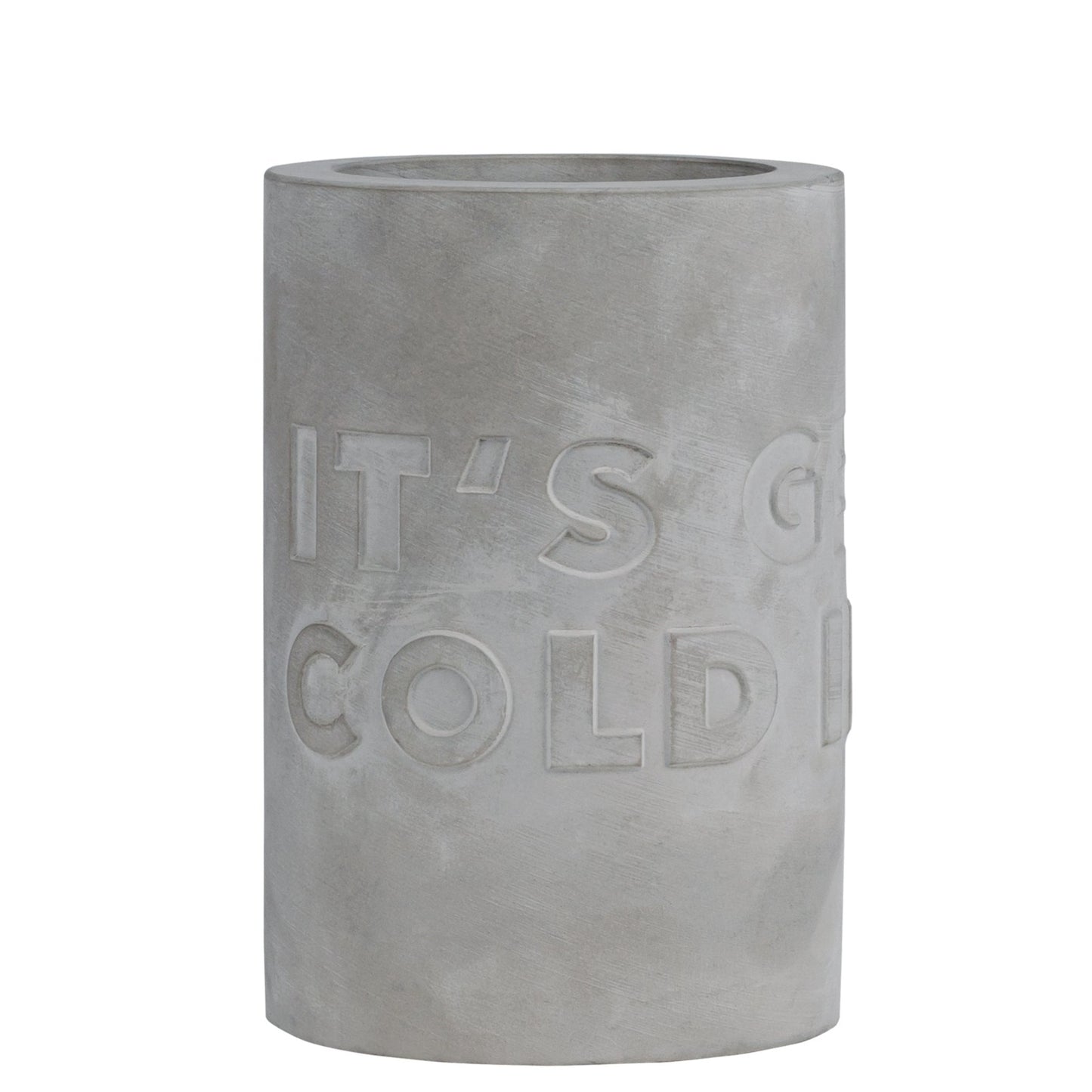 Beton Flaschenkühler "It's getting cold in here" - Räder
