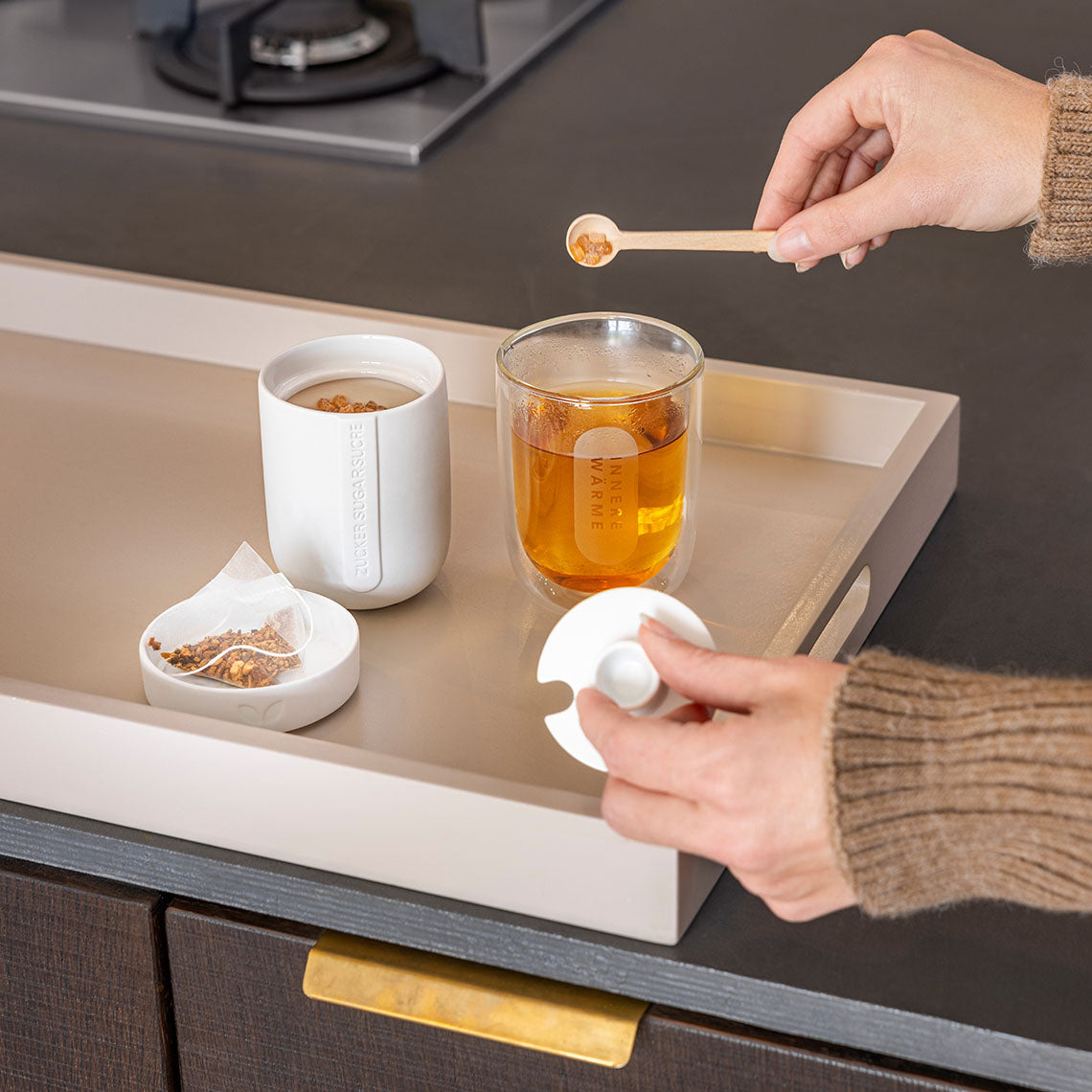 Cozy Time Zuckerdose "Zucker, Sugar,Sucre" - Räder