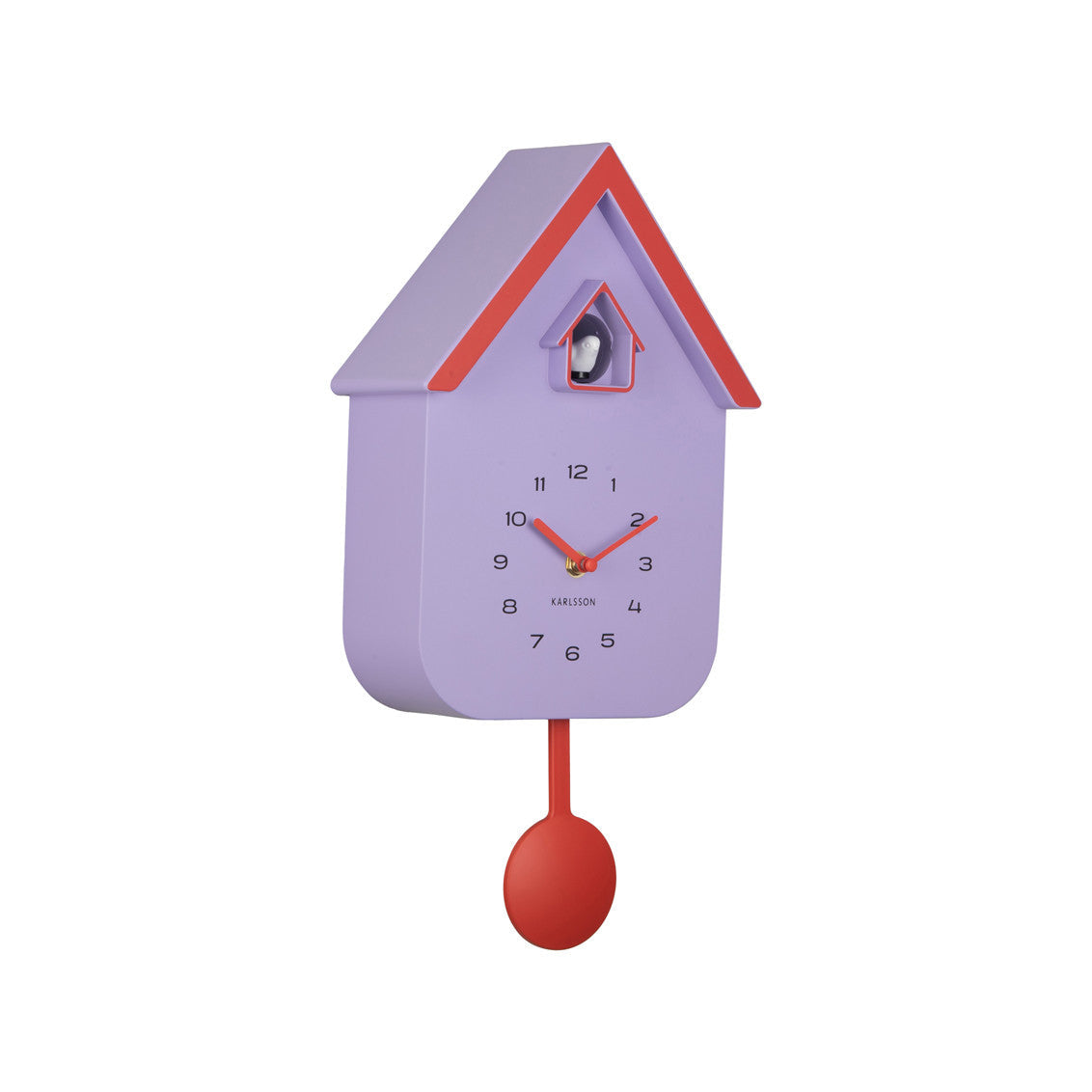 Kuckucksuhr soft purple & brilliant orange  - Karlsson