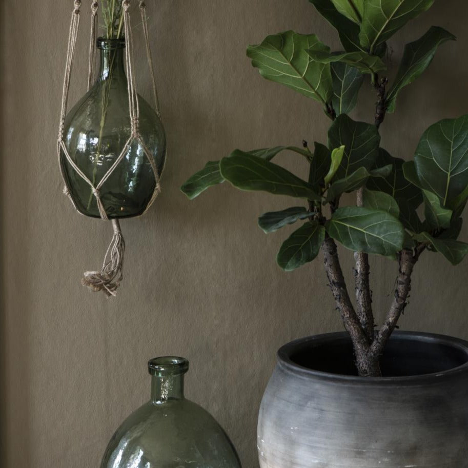 Glasballon grünes Glas mundgeblasen - Ib Laursen