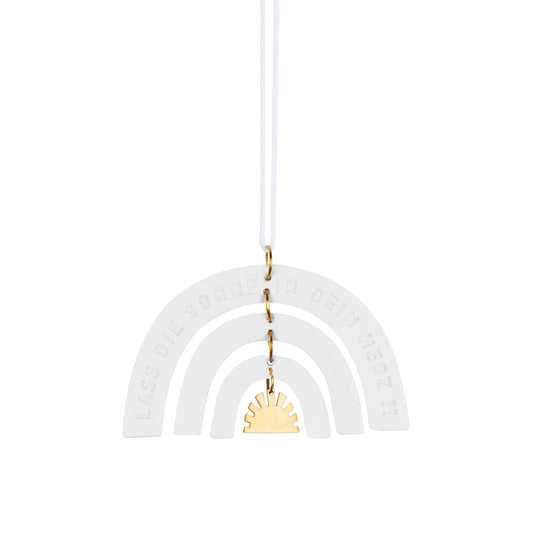 Kleiner Regenbogen Sonne "In dein Herz" - Räder