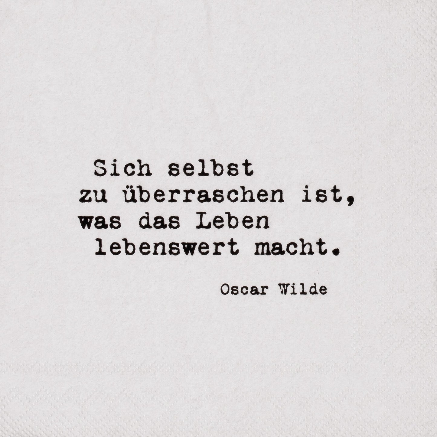 Cocktailserviette "Sich selbst zu überraschen" - Räder