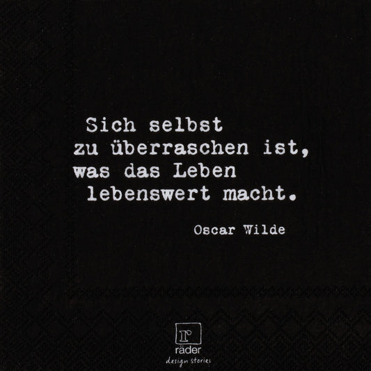 Cocktailserviette "Sich selbst zu überraschen" - Räder