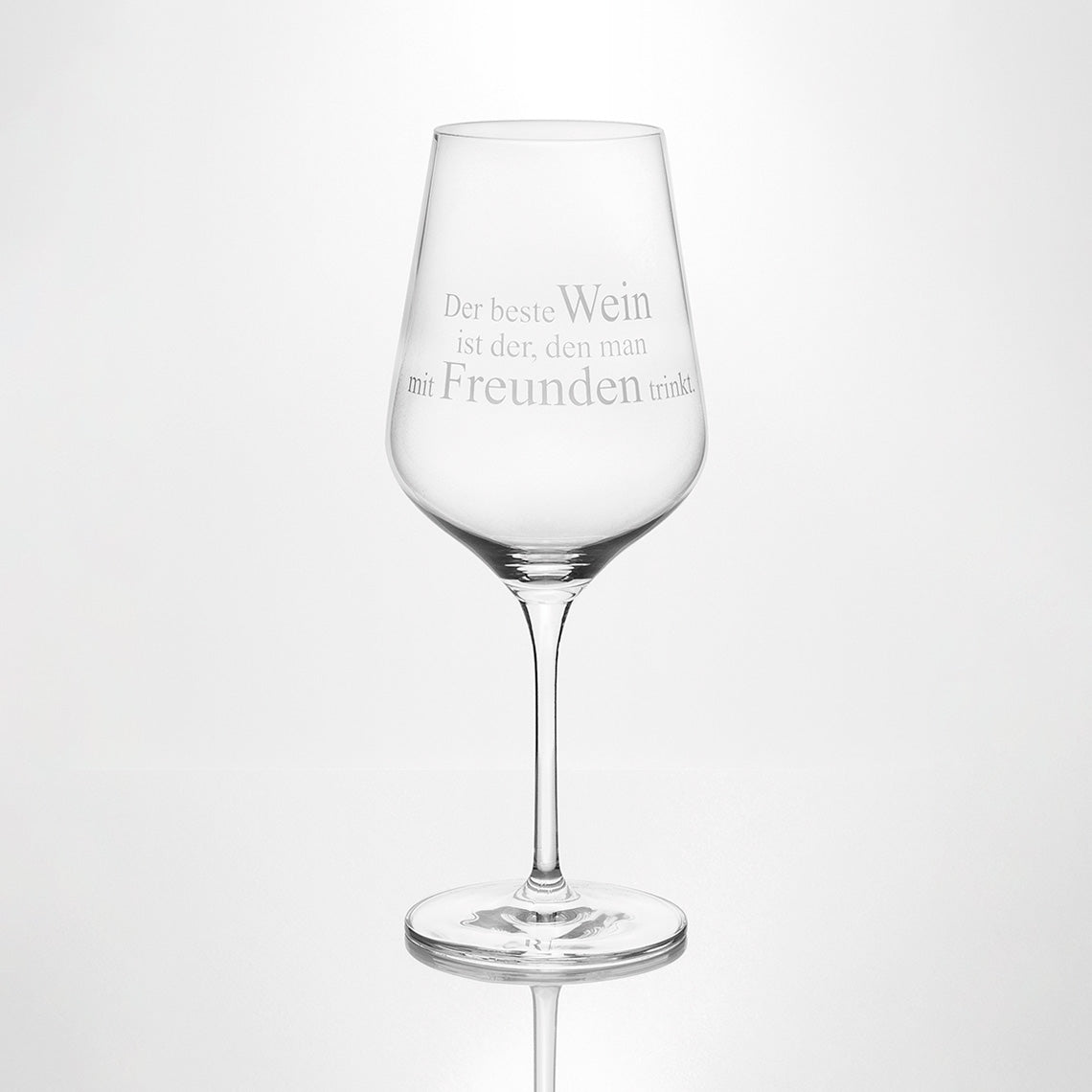 Weinglas "Der beste Wein" - Räder