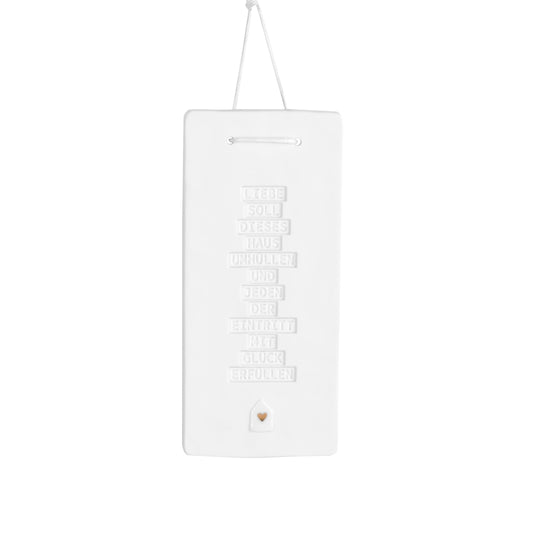 Poesiefliese "Liebe soll dieses Haus umhüllen" - Räder