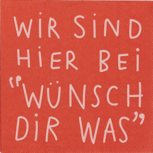 Servietten "Wünsch dir was" - Räder