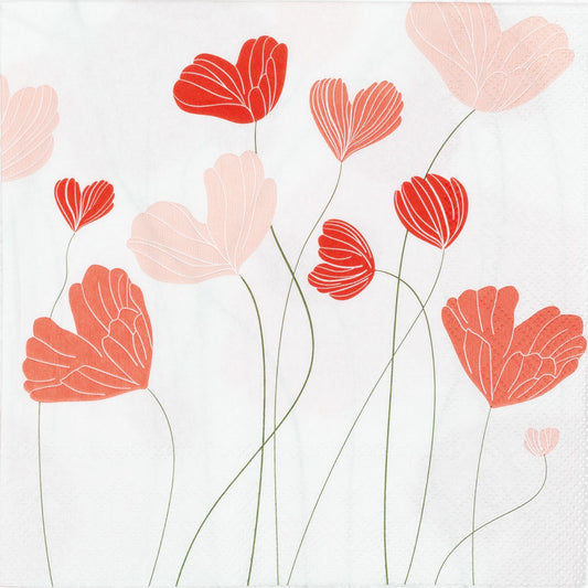 Lunchservietten "Herzblüten" - Räder