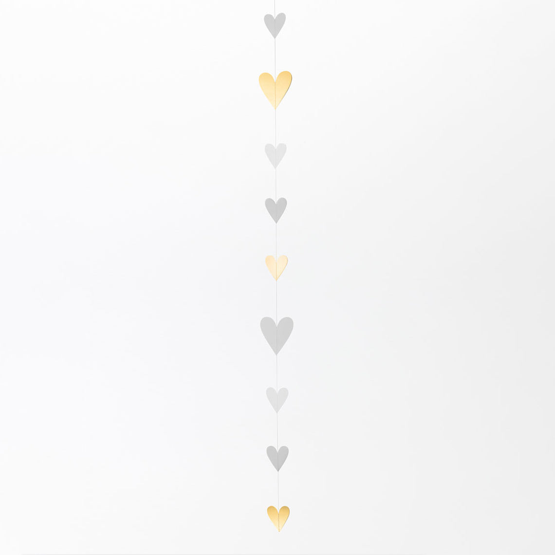 Papierkette "Goldherzen" - Räder