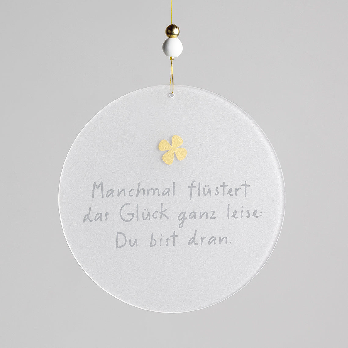 Glaspoesie "Manchmal flüstert" - Räder