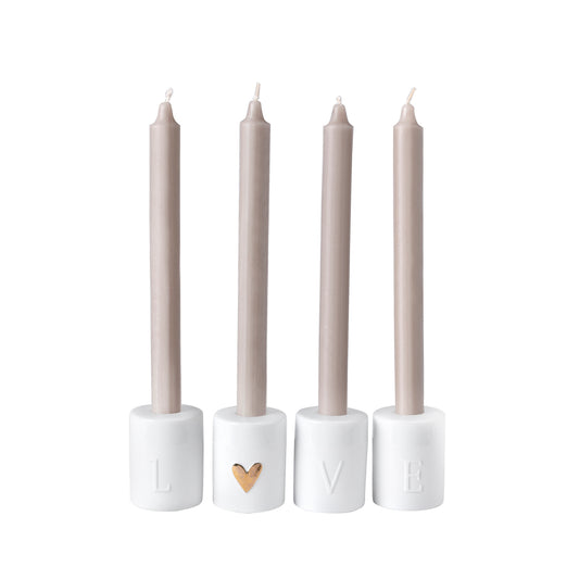 Lovely Kerzenhalter-Set "Love" - Räder