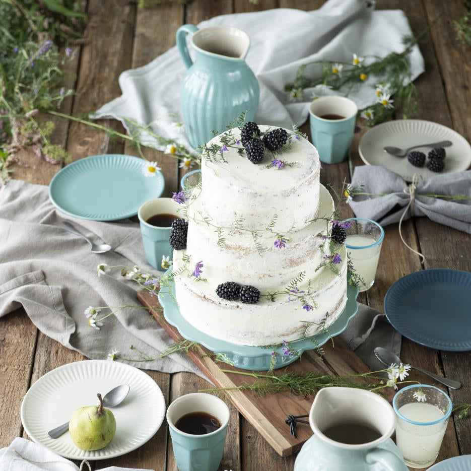 Stoffserviette doppelt gewebt hellgrau - Ib Laursen